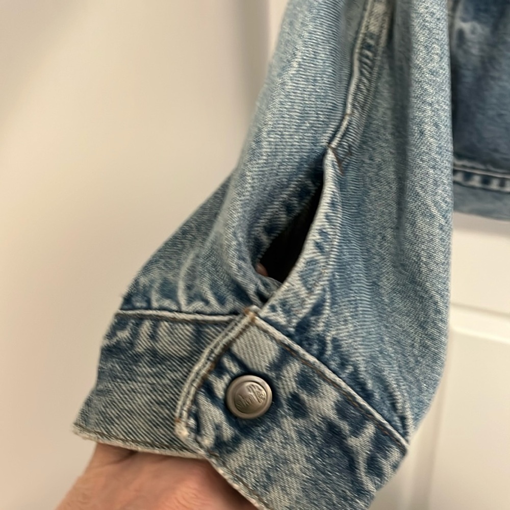Levi’s Silver Tab Trucker Jacket - Vintage Denim Jean Jacket - Men’s size Large - Picture 8 of 16